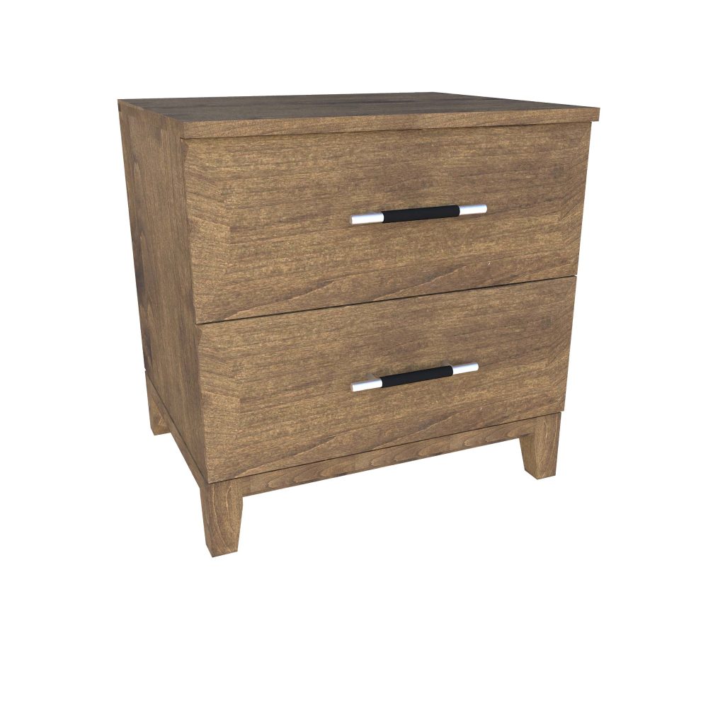 American Modern II 24'' Two-Drawer Nightstand