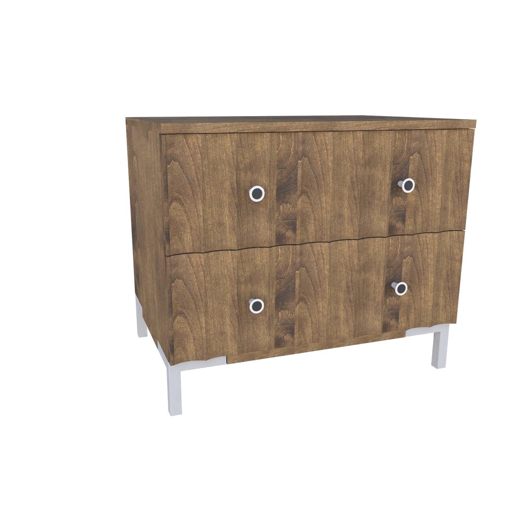 American Modern II 28'' Two-Drawer Nightstand