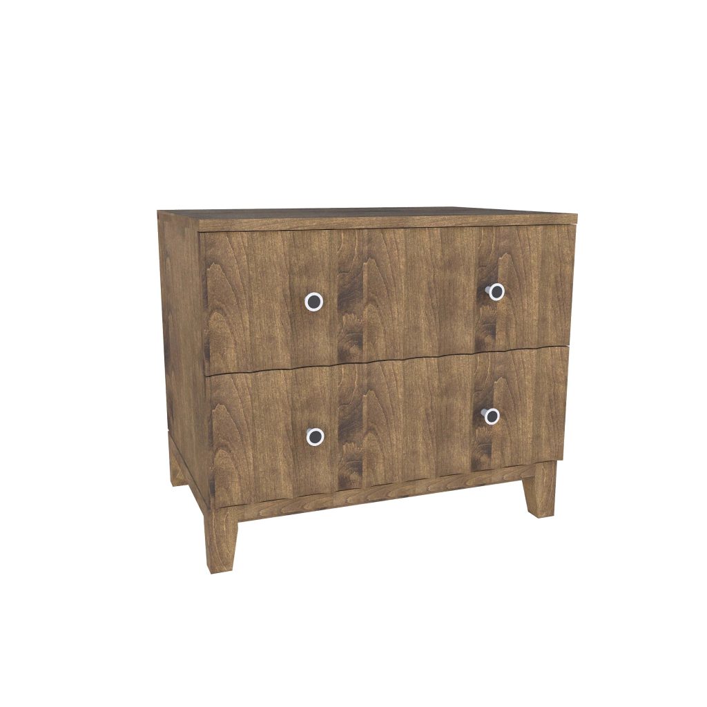 American Modern II 28'' Two-Drawer Nightstand