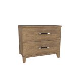 American Modern II 28'' Two-Drawer Nightstand