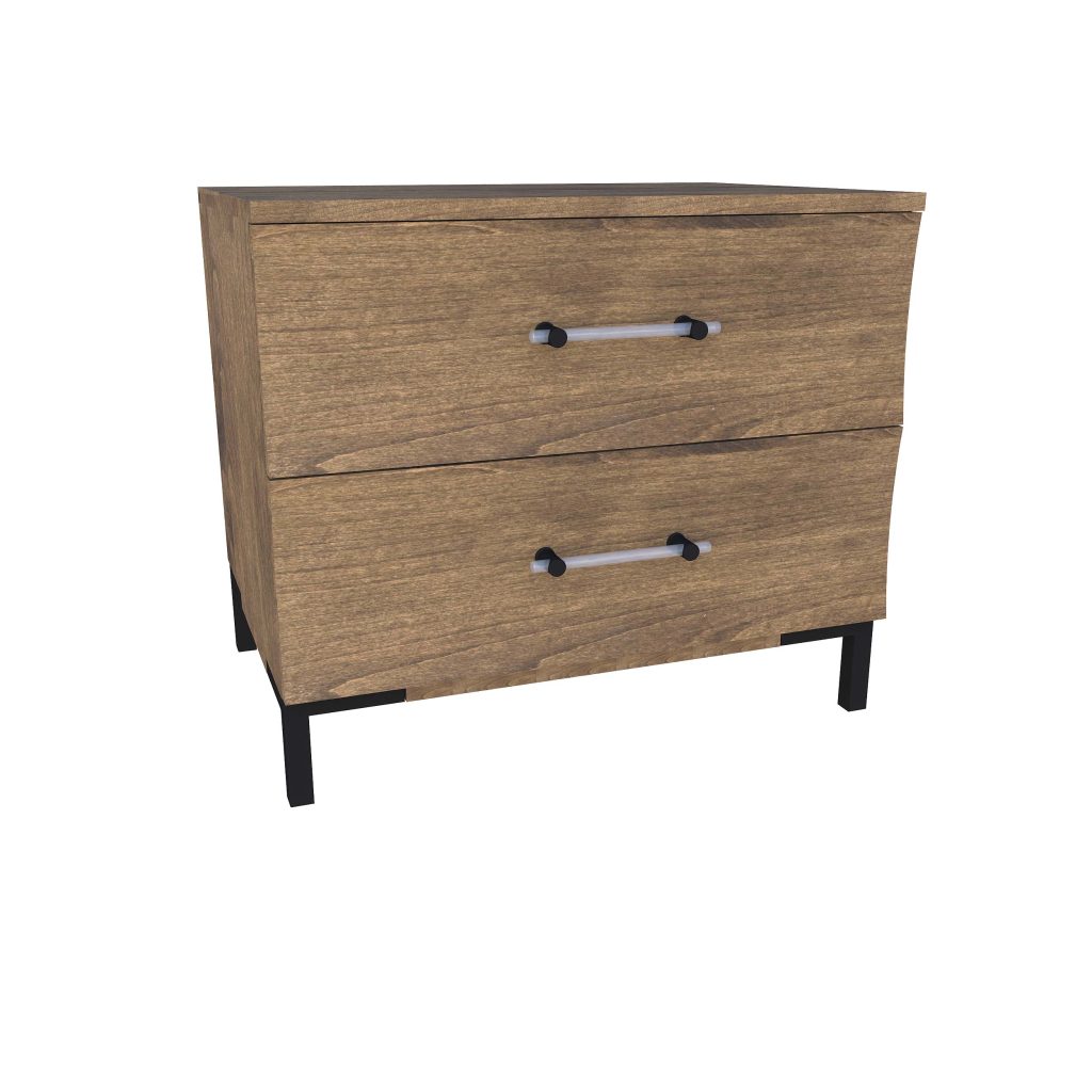 American Modern II 28'' Two-Drawer Nightstand