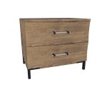 American Modern II 28'' Two-Drawer Nightstand