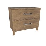 American Modern II 28'' Two-Drawer Nightstand