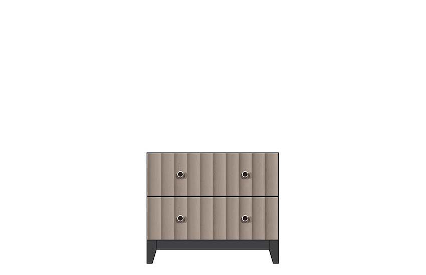 American Modern 28'' Two-Drawer Nightstand
