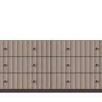 American Modern  72'' Six-Drawer Dresser