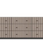 American Modern  84'' Nine-Drawer Dresser