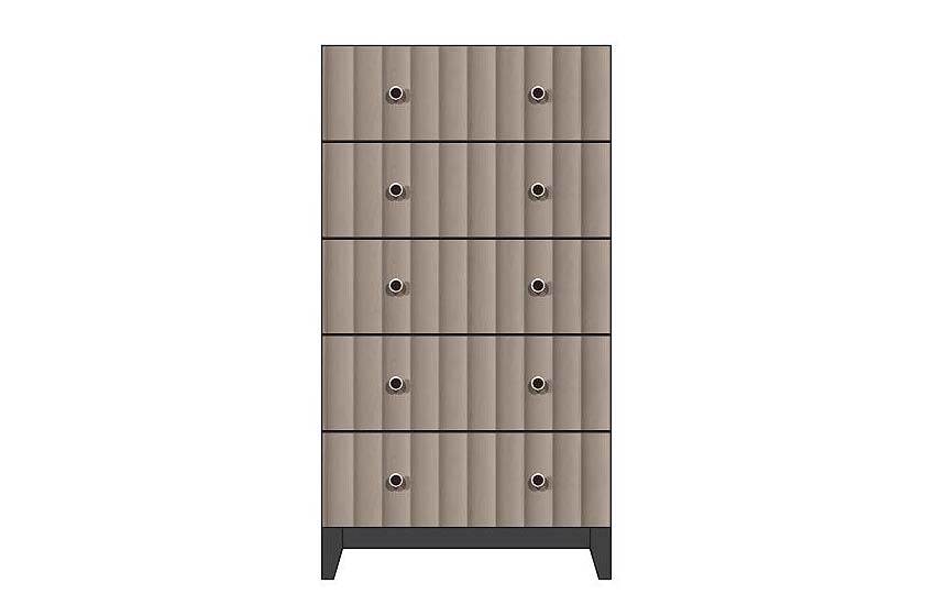 American Modern 28'' Five-Drawer Chest