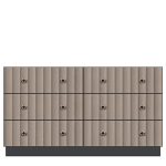 American Modern  56'' Six-Drawer Dresser