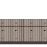 American Modern  72'' Six-Drawer Dresser