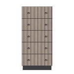 American Modern 24'' Five-Drawer Chest
