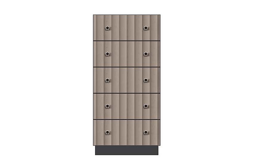 American Modern 24'' Five-Drawer Chest