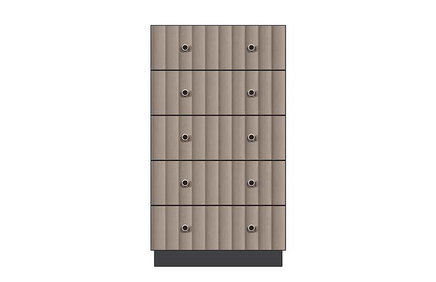 American Modern 28'' Five-Drawer Chest