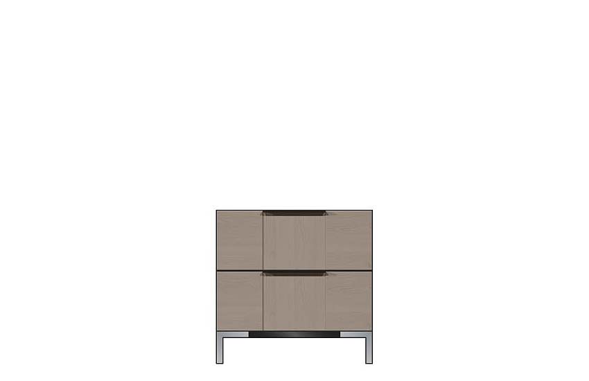 American Modern 24'' Two-Drawer Nightstand