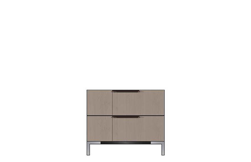American Modern 28'' Two-Drawer Nightstand