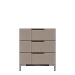 American Modern 28'' Three-Drawer Bedside Chest
