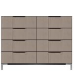 American Modern  56'' Eight-Drawer Dresser