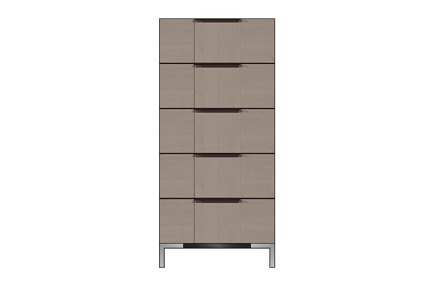 American Modern 24'' Five-Drawer Chest