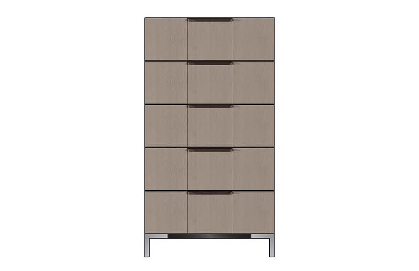 American Modern 28'' Five-Drawer Chest