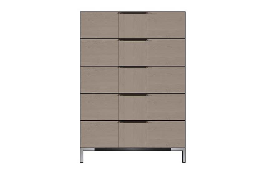 American Modern 36'' Five-Drawer Chest