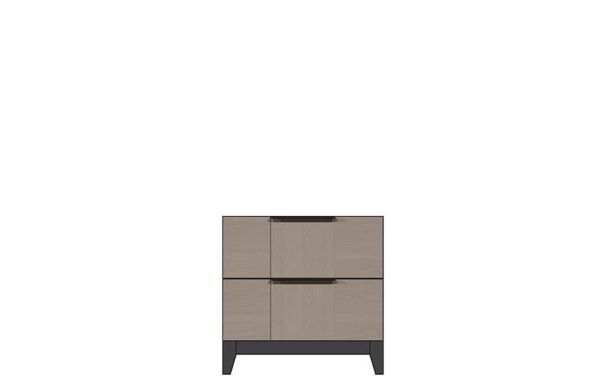 American Modern 24'' Two-Drawer Nightstand