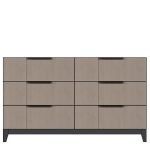 American Modern  56'' Six-Drawer Dresser