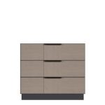 American Modern 36'' Three-Drawer Bedside Chest