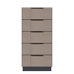 American Modern 24'' Five-Drawer Chest