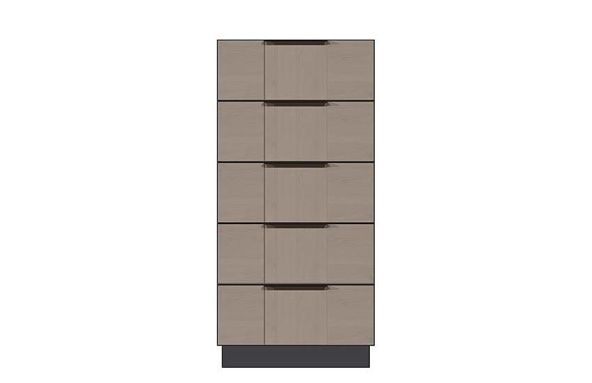American Modern 24'' Five-Drawer Chest