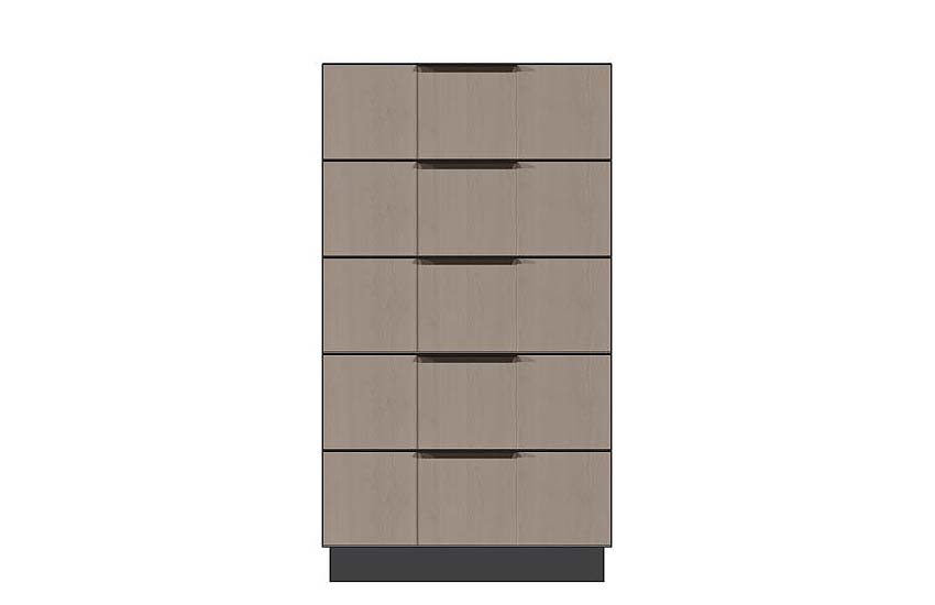 American Modern 28'' Five-Drawer Chest