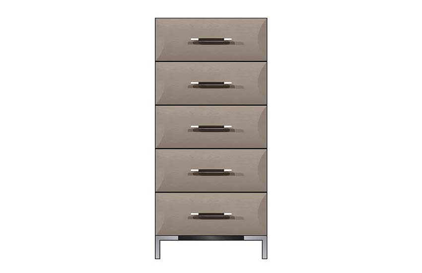 American Modern 24'' Five-Drawer Chest