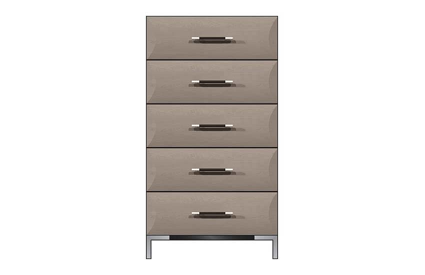 American Modern 28'' Five-Drawer Chest