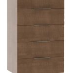 Urban Expressions 28'' Five Drawer Chest Brown Maple