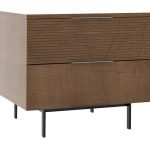 Urban Expressions 28'' Two Drawer Nightstand Brown Maple