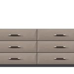 American Modern  72'' Six-Drawer Dresser