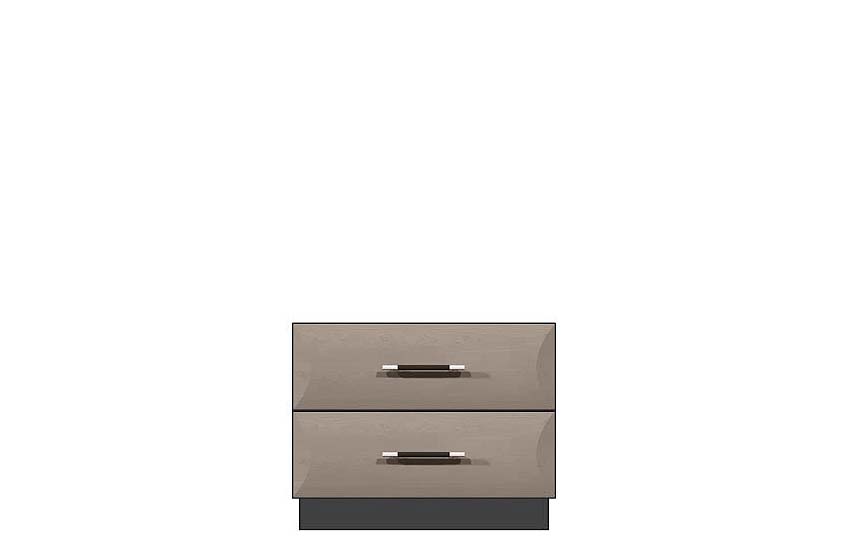 American Modern 28'' Two-Drawer Nightstand