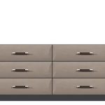 American Modern  72'' Six-Drawer Dresser