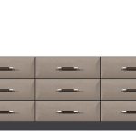 American Modern  84'' Nine-Drawer Dresser