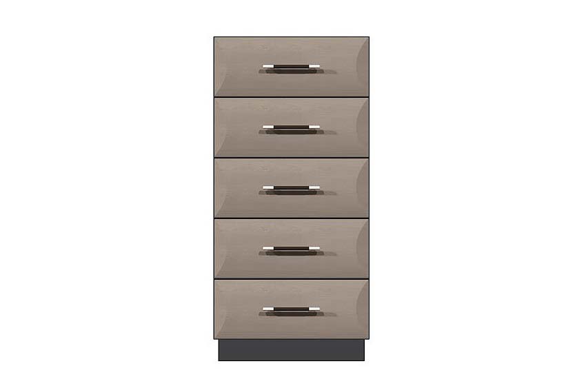 American Modern 24'' Five-Drawer Chest