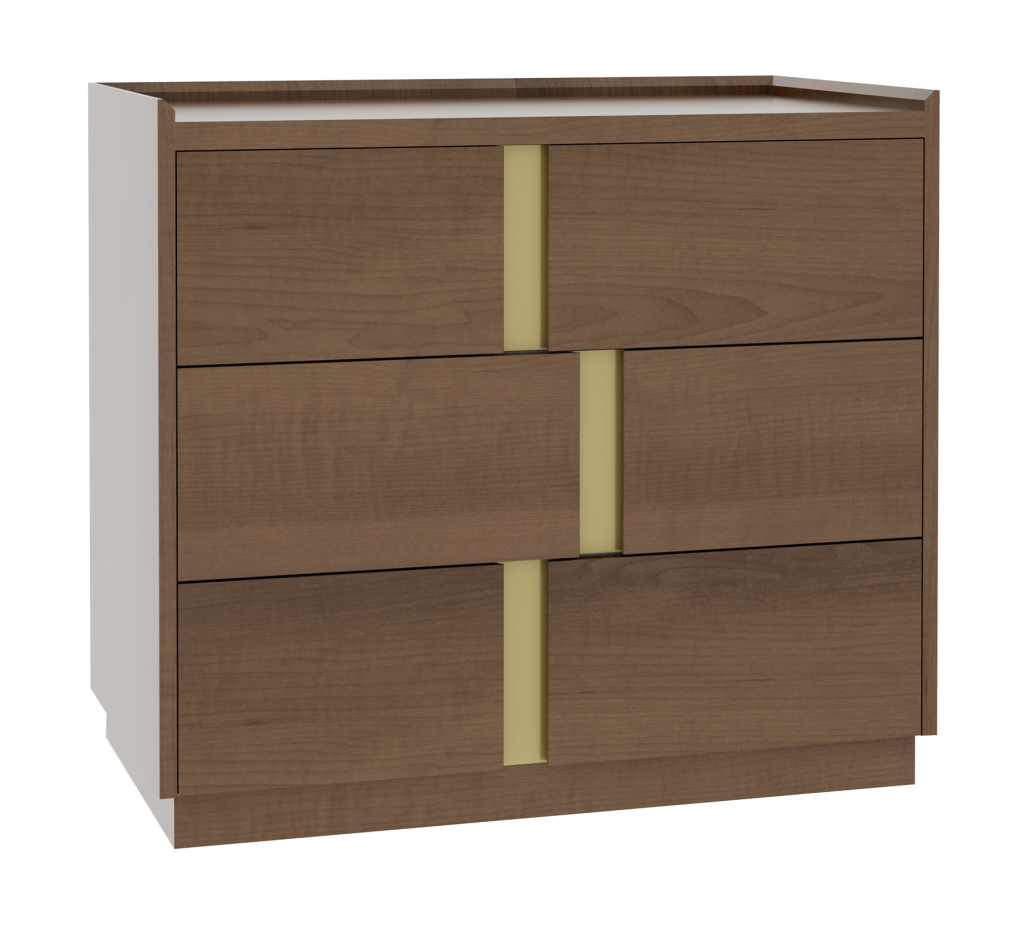 Verrado 36'' Three Drawer Bedside Chest