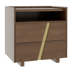 Verrado 28'' Two Drawer Nightstand W/ Opening
