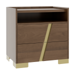 Verrado 28'' Two Drawer Nightstand W/ Opening