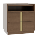 Verrado 28'' Two Drawer Nightstand W/ Opening