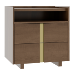 Verrado 28'' Two Drawer Nightstand W/ Opening