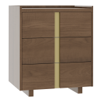 Verrado 28'' Three Drawer Bedside Chest