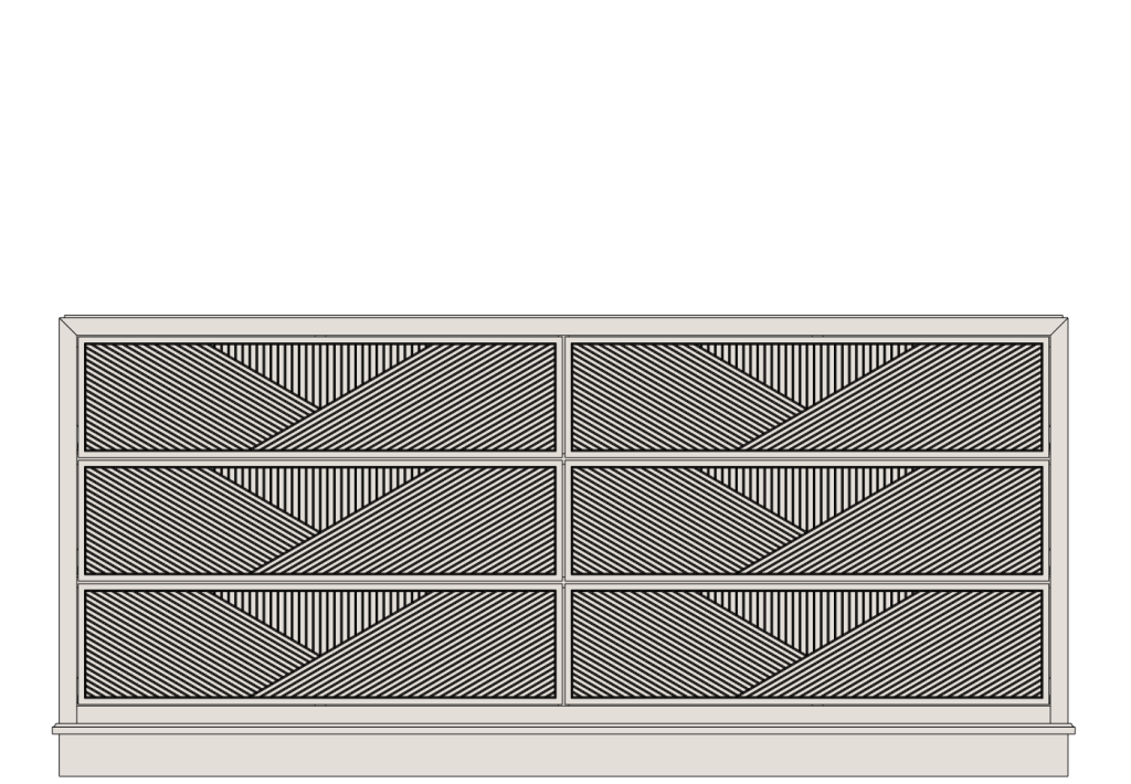 Signature Collection 72'' 6 Drawer Dresser