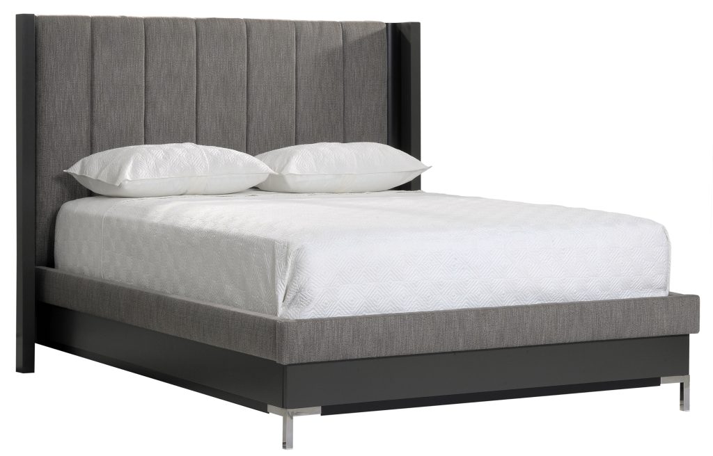 American Modern 1A King Vertical Panel Upholstered Bed
