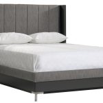 American Modern 1A King Vertical Panel Upholstered Bed