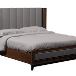 American Modern 1B King Vertical Panel Upholstered Bed