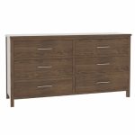 Big Sky 6-Drawer  Dresser Brown Maple