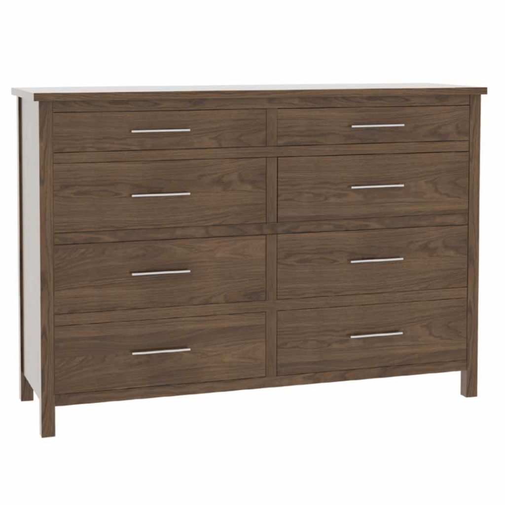 Big Sky 8-Drawer Dresser Red Oak